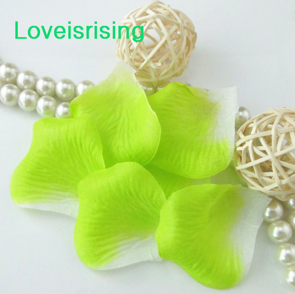 10 packs(1440pcs) Apple Green Non-Woven Fabric Artificial Rose Flower Petal For Wedding Party Favor Decor-Free Shipping