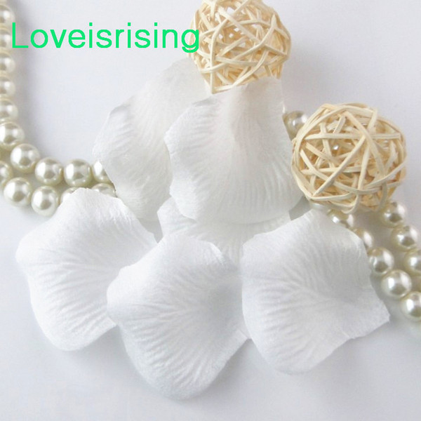 10 packs(1440pcs) White Non-Woven Fabric Artificial Rose Flower Petal For Wedding Party Favor Decor-Free Shipping