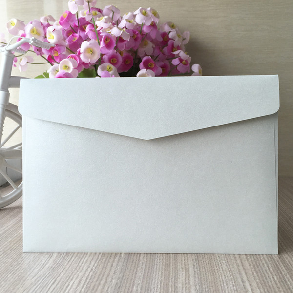 Simple Low-key Luxury White envelope Wedding Invitations Cards Envelope Apply To Grand Events Birthday Party Engagements