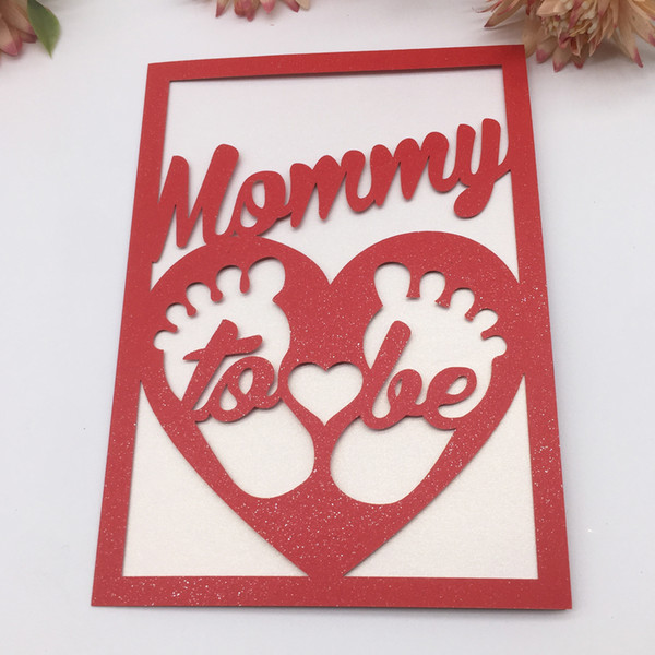 35PCS /lot Hollow Laser Cut Mother's Day Greeting Invitation Cards Thanksgiving Invitations Supply To Theme Party