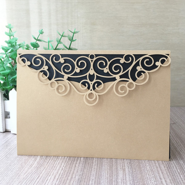 35PCS /lot Wedding Invitation Cards The Envelope Exquisite Invitation Cards With Party Festival Elegance Graduation Greeting Supplies