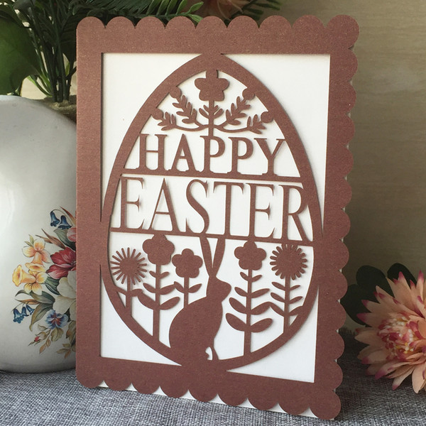 30PCS /lot Hollow Wedding Invitation Card Easter Envelop Theme Festival Gift Cards Greeting Invitations Cards Graduation Ceremony