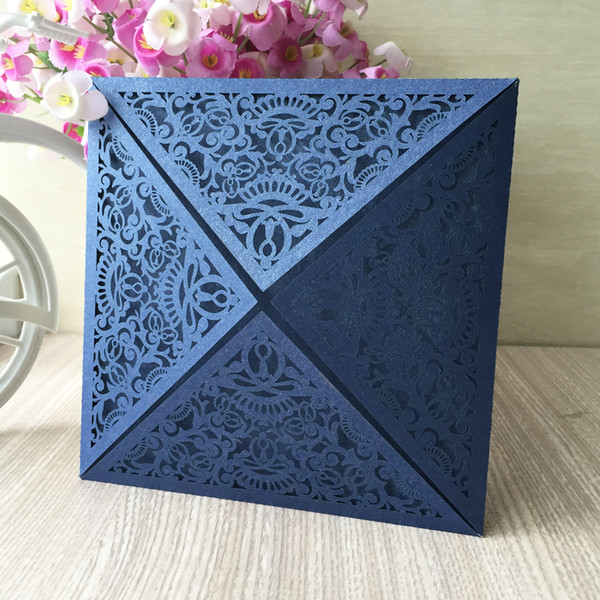 Hollow Laser Cut Wedding Invitation Cards Flamboyance Cards Vintage Glamour Engagements Celebration Valentine's Day Grand Events Supplies