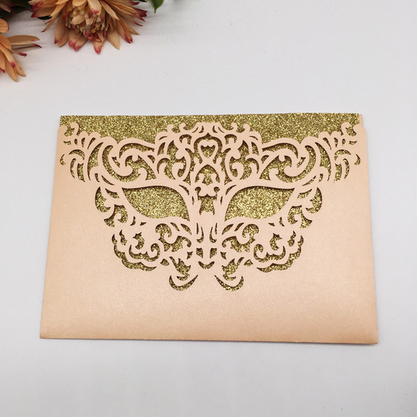 Hollow Laser Cut Novel Wedding Invitation Cards Fancy Dress Invitation Cards Birthday And Theme Party Invitation Cards Supplies