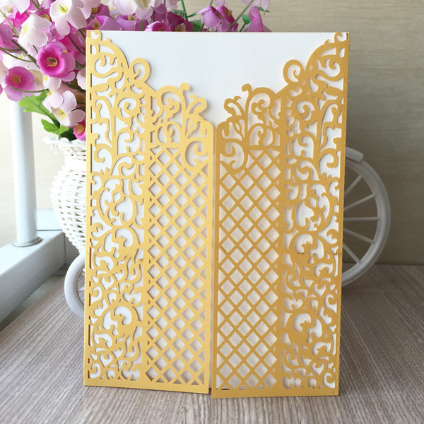 luxury Palace Wedding Invitation Cards Happiness Door Engagements Ceremony Birthday Party Blessing Gift Cards Invitation Cards Supplies