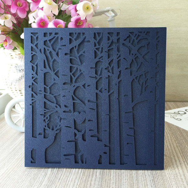 High-end Wedding Invitation Cards Festival Invitation Best Gifts Cards Sculpture wonderland Pattern Theme Party Invitation Cards