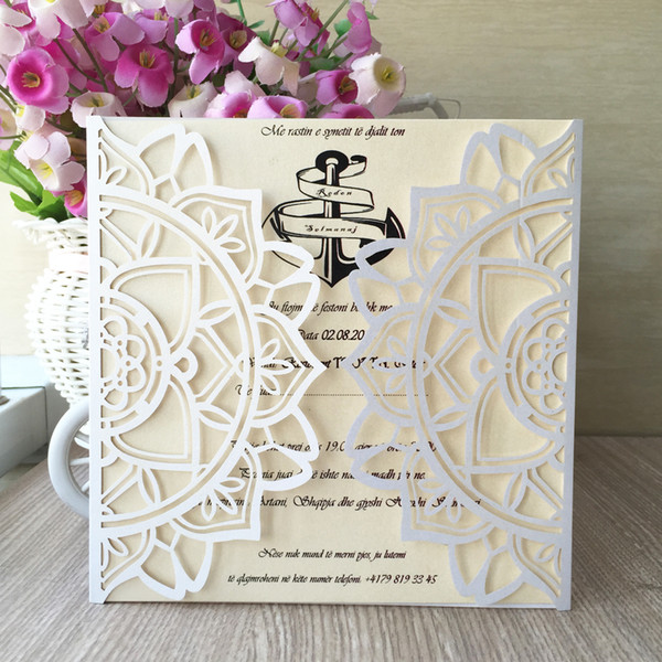 Hollow Laser Cut Wedding Invitation Cards Celebration Of Festival Grand Events Ceremony Birthday Party Business Party Invitation Card