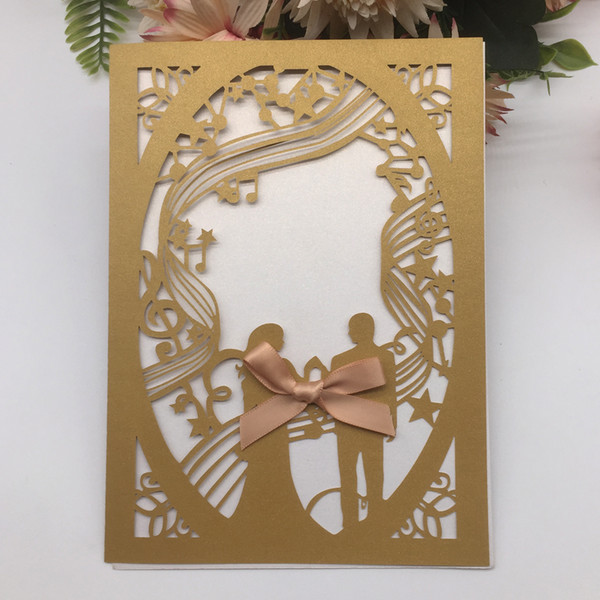 Card And Butterfly Knot Wedding Invitation Card Birthday Party Invitation Cards Valentine's Day Family Activity Invitation Cards Supplies