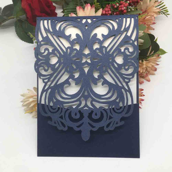 Hollow Laser Cut Exquisite Invitation Cards Wedding Invitation Engagements Ceremony Business Grand Events Supplies Invitation Card