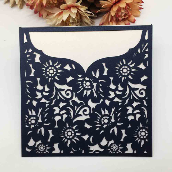 Hollow Laser Cut Traditional Wedding Exquisite Design With Invitation Cards Birthday Party Grand Events Business Invitations Card