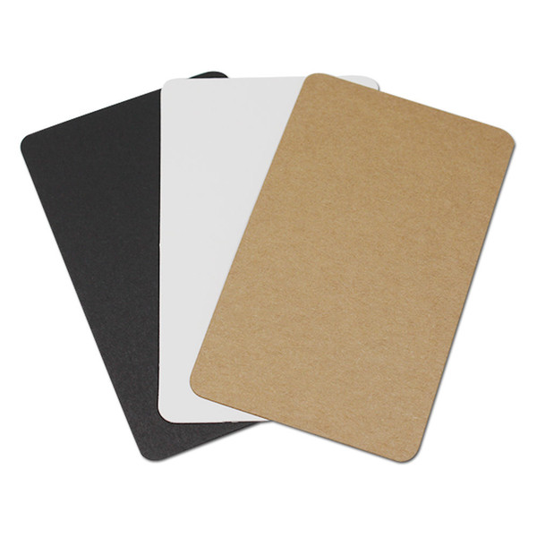 100Pcs Kraft Paper Blank Card Greeting Cardboard Invitation Card Retro Message Postcards for Wedding Birthday Party Invitation