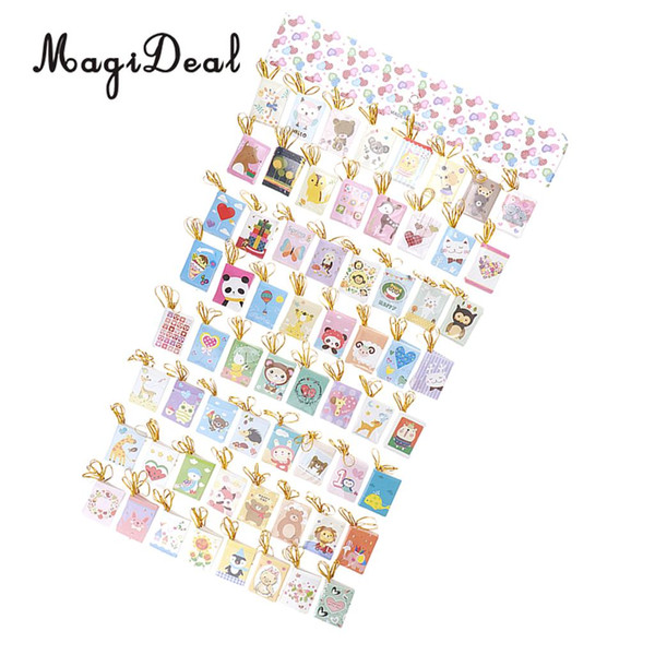 320 Pieces Cartoon Animal Message Note Cards Hanging Gift Card Wedding Favor