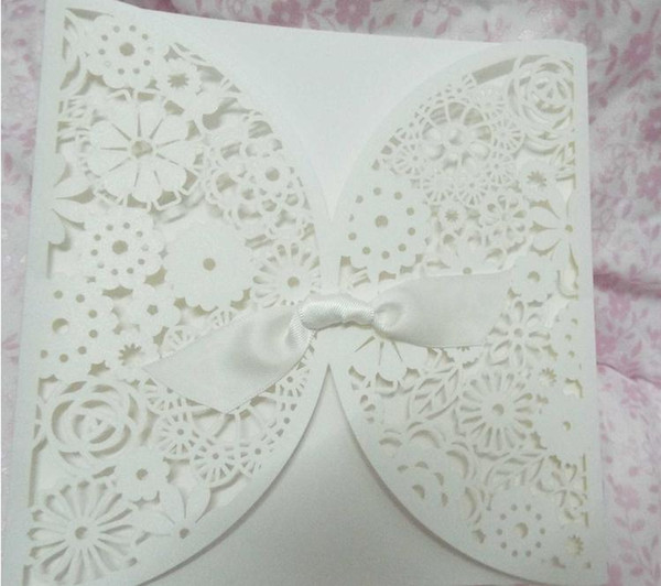 2015 Wedding Invitations Wedding Invitations New Creative Lace Bowknot is Hollow Out Invitation Invitations Knot Wedding Invita