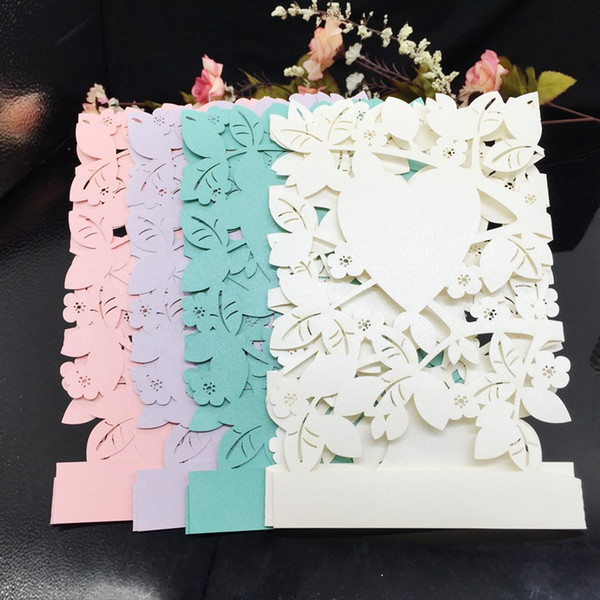 Love tree laser cut wedding invitations wedding invitations wedding cards party invitation card With Envelope Set