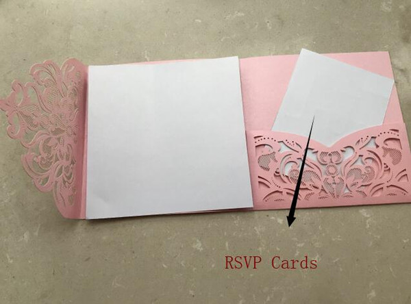 This Link Only For Cover of RSVP Cards of Wedding Invitation Suites, Customization Invites Blank Inner Cards