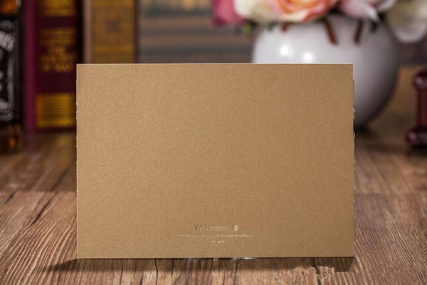 Laser Cut Wedding Invitations Gold Free Printing Wedding Invitation Card Flowers Hollow Wedding Cards CW520_WLaser Cut Wedding Invitations G