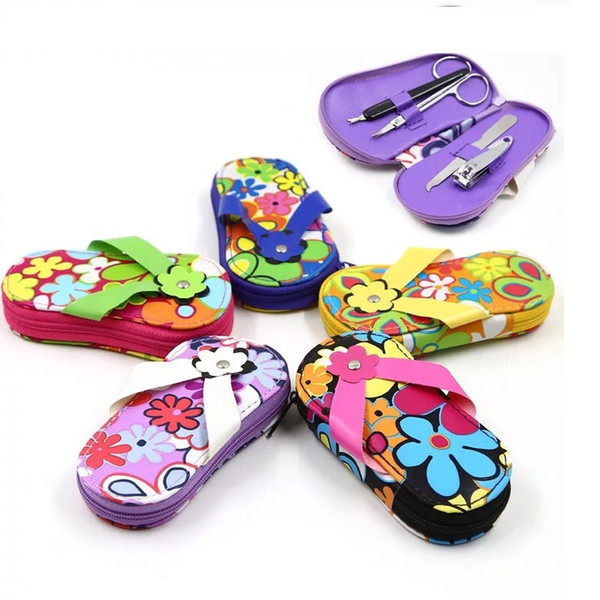 Flip Flop Pedicure Manicure Set wedding door gifts bridal favors promotional gifts Free 100pcs lot wholesale