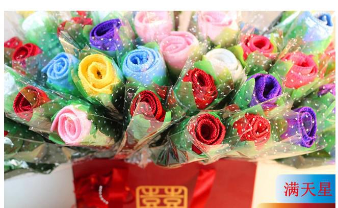 CUTE Cartoon ROSE style wedding gift Christmas gift Christmas gift towels Wedding / Birthday gift cake towel