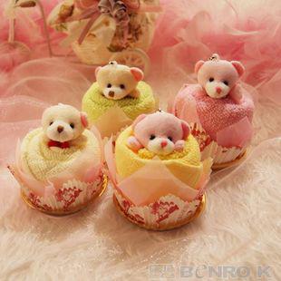 Wholesale - Windmill Bear Cake Towel, Christmas / Thanksgiving / Valentine's Day / Wedding Gift