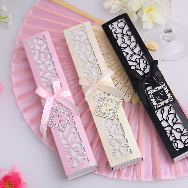 Hot Sale Chinese Imitating Silk Blank Side Hand Fans Wedding Fan Decoration Fan Bride Accessories Weddings Guest Gifts