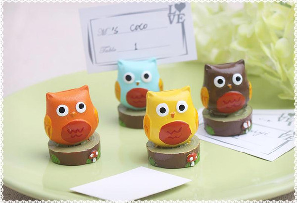 Wedding Party Gifts Party Favors Cute Owl Place Card Holders Party Supplier 20pcs/lot