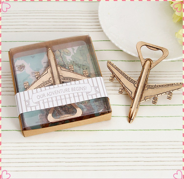Novelty Antique Airplane Metal Bottle Opener Beer Opener Gift Tool wedding souvenirs guests