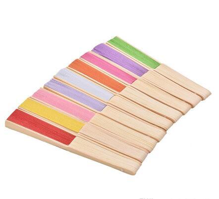 Best Quality Solid Color Hand Paper Fan Wedding Decoration Party Favor