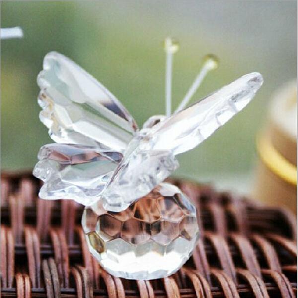 New Creative Crystal Butterfly Styles Wedding Party Favor Gifts Supplies With 