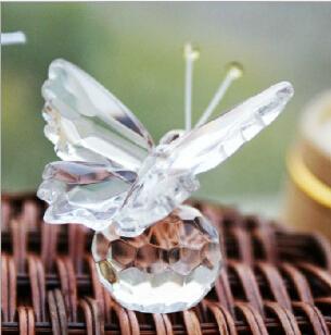 DHL fedex Crystal Collection Precious Butterfly Souvenir Wedding Party Favors For Guest+100pcs/lot+FREE SHIPPING