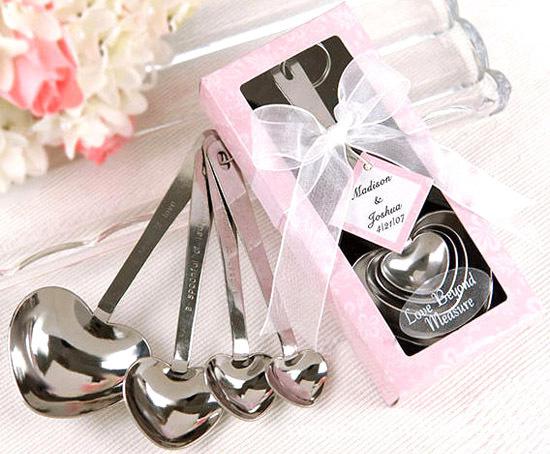 Wedding Party Gifts Heart Shaped Measuring Spoons in beautiful gift package wedding souvenir giveaway supplies Chinese Wholesale Best