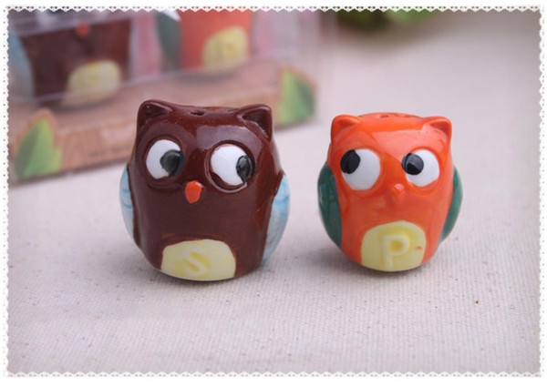 Hot Sale OWL-Always Love you salt and pepper shaker Seasoning pot new designs in good price high quality 