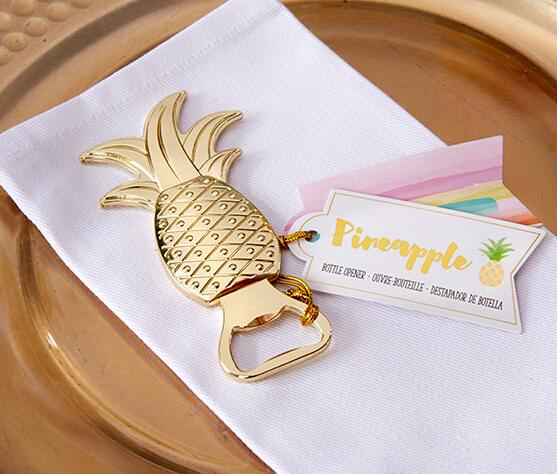 Fast Delivery New Arrival High Quality Party Favors Gold Pineapple Bottle Opener Wedding Favor Beers Openers Wholesale