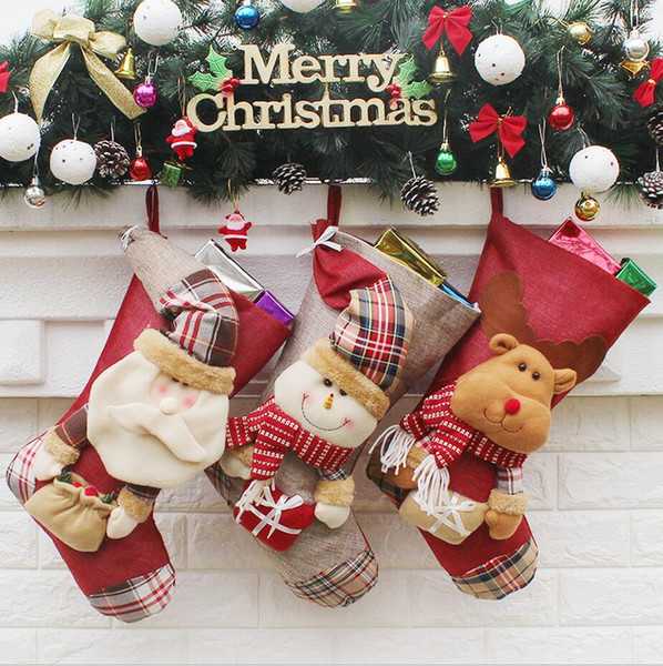 Hot Christmas decorations Santa Snowman Socks High-end Christmas stereo socks Supplies Christmas gift bags Accessories Wedding Party Gifts
