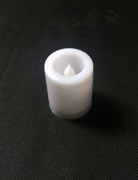 2x Flickering Flameless Resin Pillar LED Candle A 1.5 -Inch Plastic Electronic Candle Shell/Advanced Simulation Of Outdoor Candles/Welcome