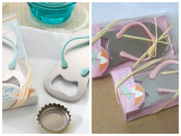 (40 pieces/lot) Beach-themed wedding gift of Flip Flop bottle opener wedding favors for guests and Party favors
