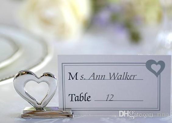 Wedding Party Gifts Party Favors Love Heart Place Card Holders 25pcs/lot Free Shipping