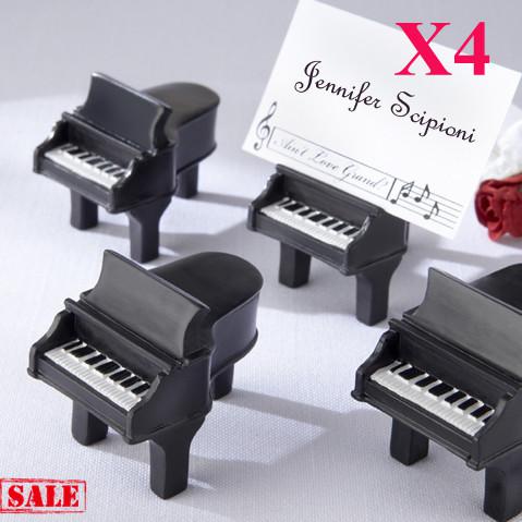 Free Shipping!24pcs/lot!! Piano Place Card Holder wedding favors, table card holder party favors with paper card!
