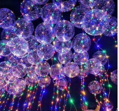 Transparent Balloon LED Light Balloons Wedding Xmas Party Lights Décor LED String Lights Balloon 3 Meters String Wedding Balloon