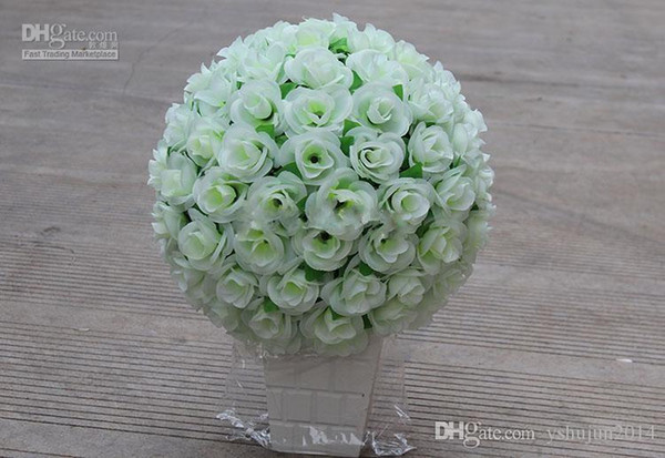 Hot sale The High Quality Artificial Fabric Roses Flower Ball for Party Wedding Decoration (30 cm diameter)