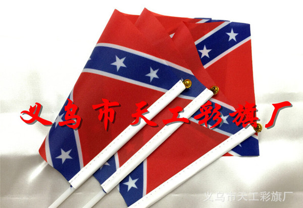 Printed Flag Confederate Rebel Civil War Flag National Polyester Flag Confederate Battle Flags Two Sides Printed Flag 14X21CM 150X90CM