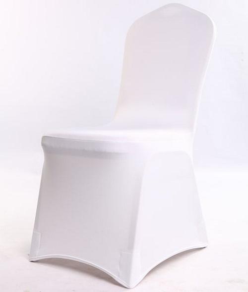 100 pcs Universal White Polyester Spandex Wedding Chair Covers for Weddings Banquet Folding Hotel Decoration Decor Hot Sale Wholesale Cheap