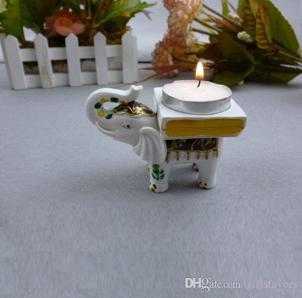 High Quality Lucky Elephant candle tealight Holder wedding return gifts Favors Anniversary Souvenirs Birthday Giveaways Free shipping