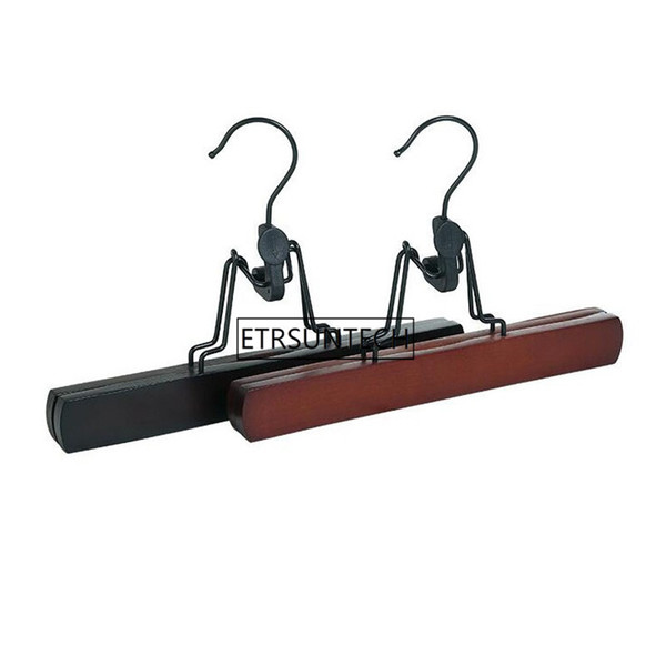 Seamless Pants Hanger Wood Collection Slack Hanger Wooden Skirt Trouser Hangers Pants Hair Extensions Hanger Non-slip