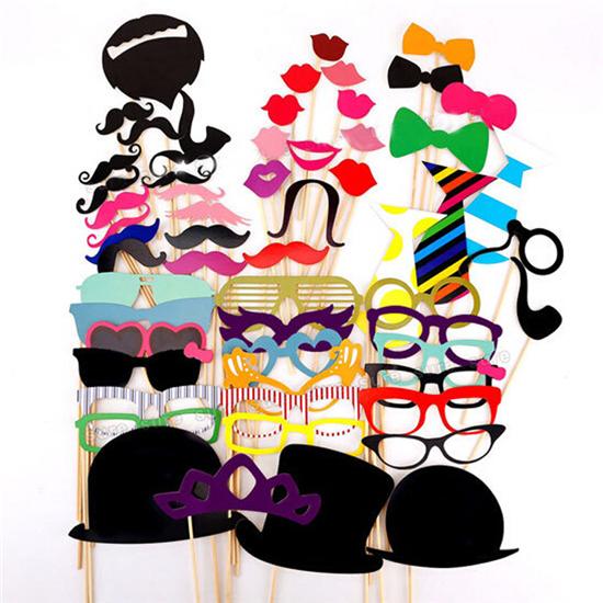 Photobooth Props DIY Mask Photo Booth Props Mustache On A Stick Wedding Birthday Party Wacky Props Fashion Photo Booth Creative Wedding Prop