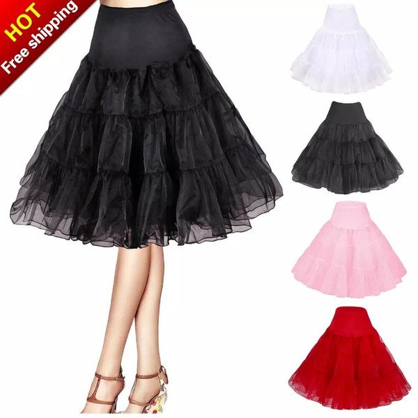 Short Organza Petticoat Crinoline Vintage Wedding Bridal Petticoat for Wedding Dresses Underskirt Rockabilly Tutu Rock and Ballet Skirt